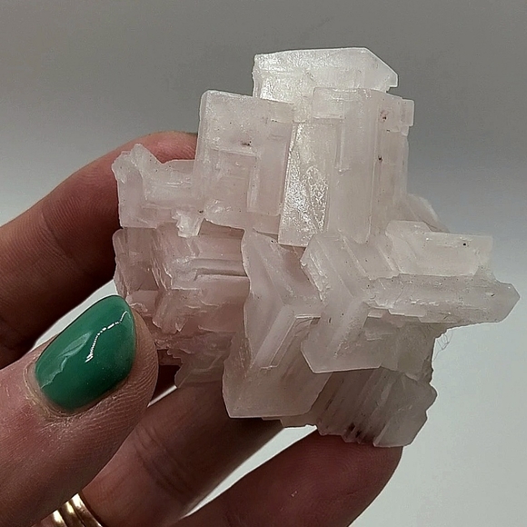 Ultracool Geometric Pink Halite Specimen - Picture 13 of 17